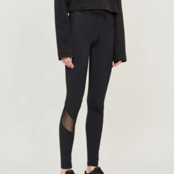 Y-3 | Pants u0026 Jumpsuits | Y3 Adidas Yohji Yamamoto High Rise Leggings Mesh  Panel Detail Sz S | Poshmark